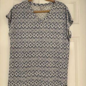 Orvis ladies print top